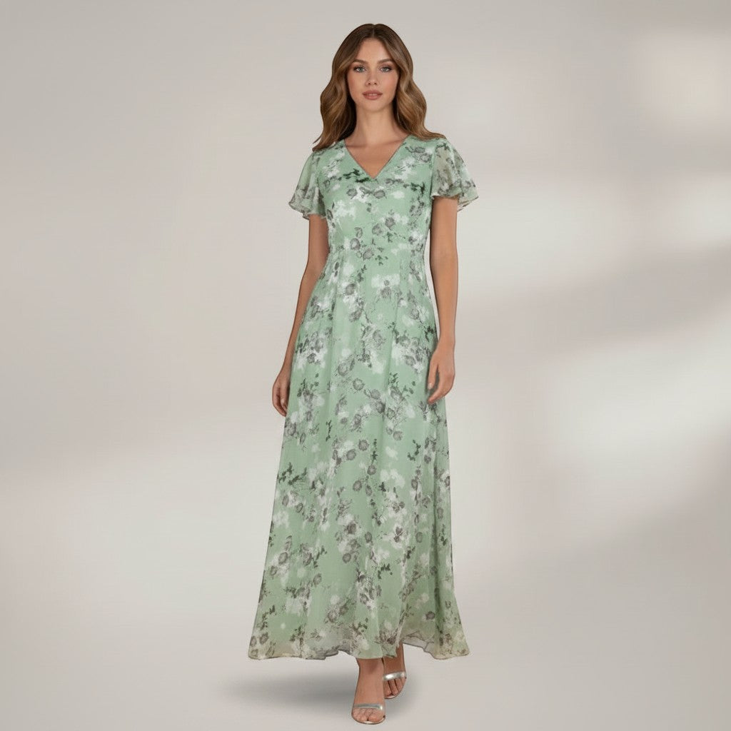 Emily | Elegant Chiffon Midi Dress 6