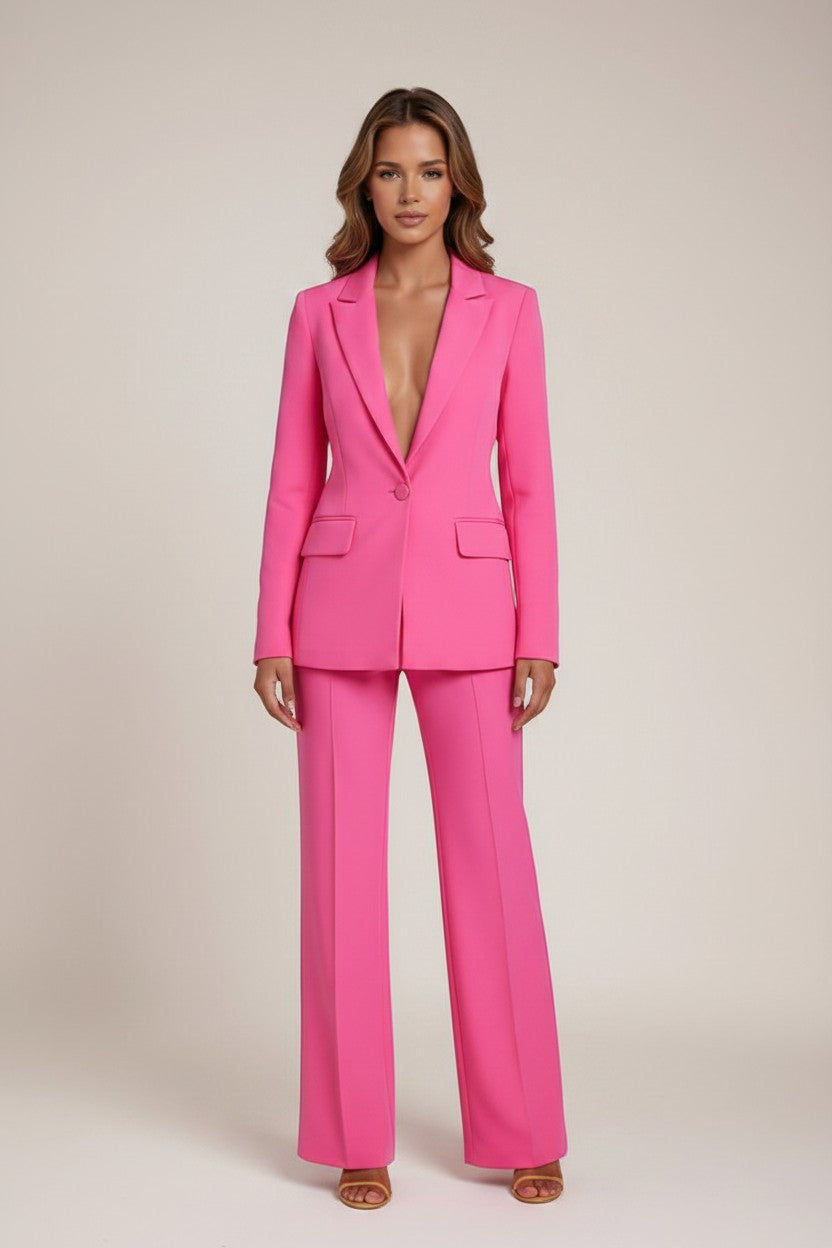 Sophia | Chic Tailored Womens Suit with Wide Leg Trousers 2